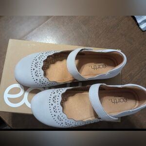 Earth Shoes Brady Mary Jane 8.5M Light Blue Gray